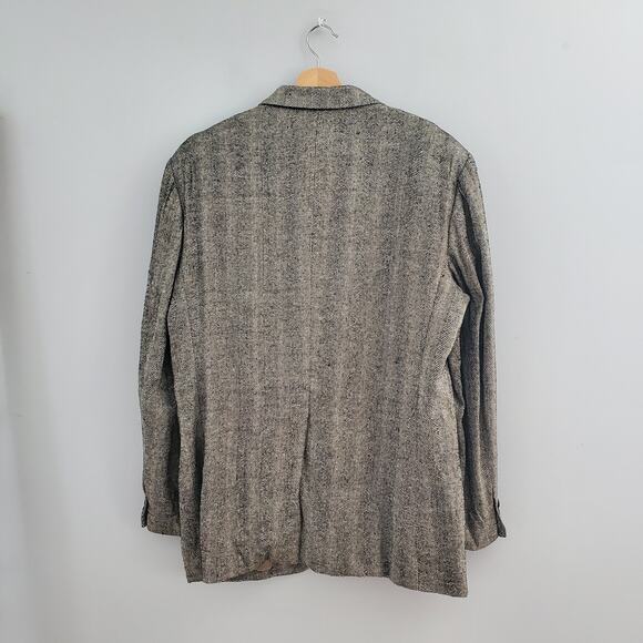 Jonathan Edwards Men's Vintage 100% Silk Blazer Jacket 44R - Picture 2 of 12